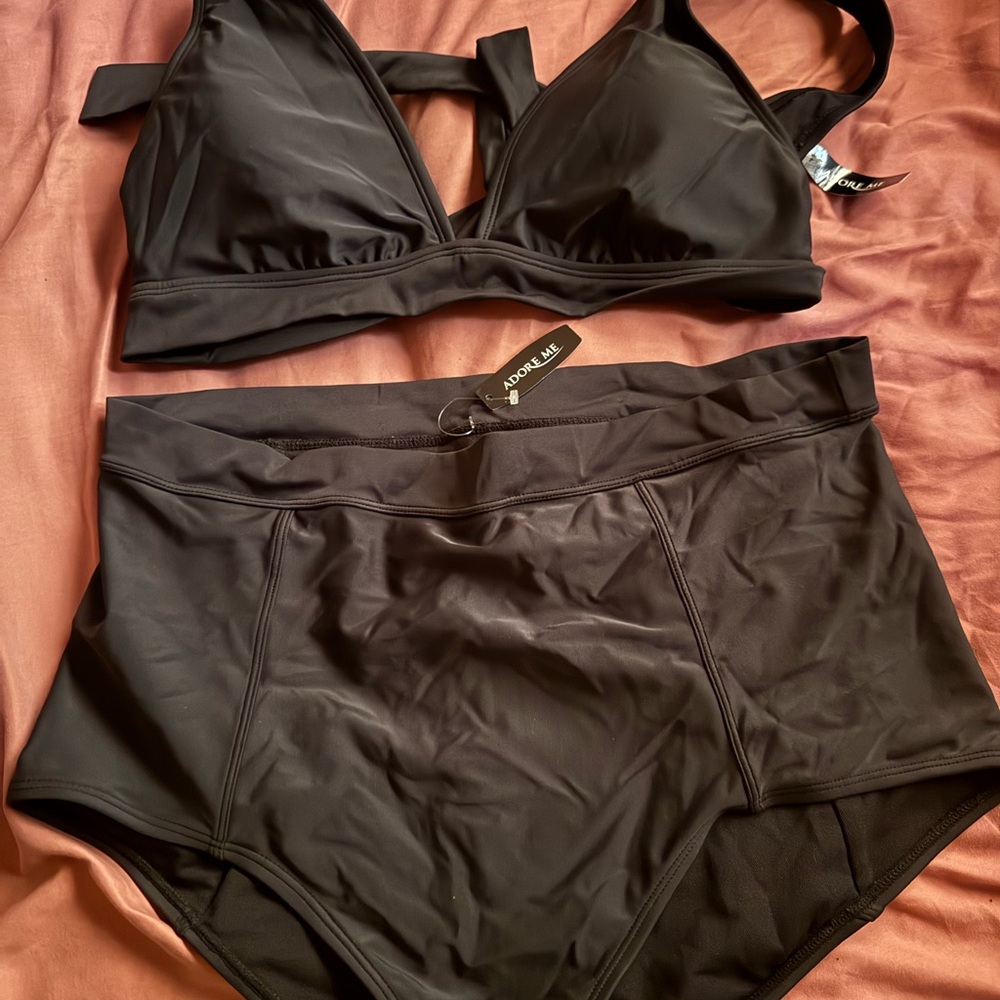 Adore Me Black Bikini Set